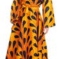 Sakkas Tale Women's Maxi Long Sleeve Wrap Dress with Pockets African Ankara Print