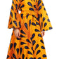 Sakkas Tale Women's Maxi Long Sleeve Wrap Dress with Pockets African Ankara Print