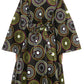 Sakkas Tale Women's Maxi Long Sleeve Wrap Dress with Pockets African Ankara Print