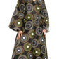 Sakkas Tale Women's Maxi Long Sleeve Wrap Dress with Pockets African Ankara Print