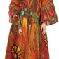 Sakkas Tale Women's Maxi Long Sleeve Wrap Dress with Pockets African Ankara Print