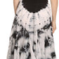 Sakkas Sami Long Sleeveless Spaghetti Strap Handkerchief Hem Dress With Corset Top