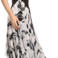 Sakkas Sami Long Sleeveless Spaghetti Strap Handkerchief Hem Dress With Corset Top