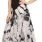 Sakkas Sami Long Sleeveless Spaghetti Strap Handkerchief Hem Dress With Corset Top