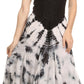 Sakkas Sami Long Sleeveless Spaghetti Strap Handkerchief Hem Dress With Corset Top