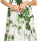 Sakkas Sami Long Sleeveless Spaghetti Strap Handkerchief Hem Dress With Corset Top