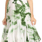Sakkas Sami Long Sleeveless Spaghetti Strap Handkerchief Hem Dress With Corset Top