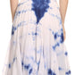 Sakkas Sami Long Sleeveless Spaghetti Strap Handkerchief Hem Dress With Corset Top