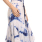 Sakkas Sami Long Sleeveless Spaghetti Strap Handkerchief Hem Dress With Corset Top