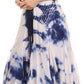 Sakkas Sami Long Sleeveless Spaghetti Strap Handkerchief Hem Dress With Corset Top