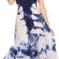 Sakkas Sami Long Sleeveless Spaghetti Strap Handkerchief Hem Dress With Corset Top