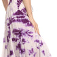 Sakkas Sami Long Sleeveless Spaghetti Strap Handkerchief Hem Dress With Corset Top