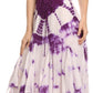 Sakkas Sami Long Sleeveless Spaghetti Strap Handkerchief Hem Dress With Corset Top