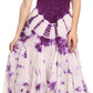 Sakkas Sami Long Sleeveless Spaghetti Strap Handkerchief Hem Dress With Corset Top