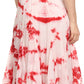Sakkas Sami Long Sleeveless Spaghetti Strap Handkerchief Hem Dress With Corset Top