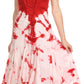 Sakkas Sami Long Sleeveless Spaghetti Strap Handkerchief Hem Dress With Corset Top