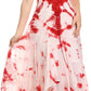 Sakkas Sami Long Sleeveless Spaghetti Strap Handkerchief Hem Dress With Corset Top