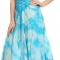 Sakkas Sami Long Sleeveless Spaghetti Strap Handkerchief Hem Dress With Corset Top