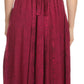 Sakkas Ashlay Adjustable Long Paneled Ruffled Cap Sleeve Scoop Neck Batik Dress