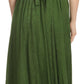 Sakkas Ashlay Adjustable Long Paneled Ruffled Cap Sleeve Scoop Neck Batik Dress