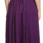 Sakkas Ashlay Adjustable Long Paneled Ruffled Cap Sleeve Scoop Neck Batik Dress