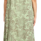 Sakkas Paak Tall Long Batik Paisely Print Ruffle Hem Lined Caftan Tank Top Dress