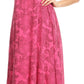Sakkas Paak Tall Long Batik Paisely Print Ruffle Hem Lined Caftan Tank Top Dress