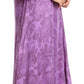 Sakkas Paak Tall Long Batik Paisely Print Ruffle Hem Lined Caftan Tank Top Dress