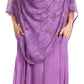 Sakkas Paak Tall Long Batik Paisely Print Ruffle Hem Lined Caftan Tank Top Dress
