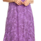 Sakkas Paak Tall Long Batik Paisely Print Ruffle Hem Lined Caftan Tank Top Dress