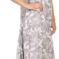 Sakkas Paak Tall Long Batik Paisely Print Ruffle Hem Lined Caftan Tank Top Dress