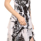 Sakkas Paige Mid Length Handkerchief Tank Top Spaghetti Strap Dress With Tie Dye