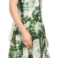 Sakkas Paige Mid Length Handkerchief Tank Top Spaghetti Strap Dress With Tie Dye