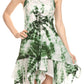 Sakkas Paige Mid Length Handkerchief Tank Top Spaghetti Strap Dress With Tie Dye