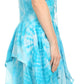 Sakkas Paige Mid Length Handkerchief Tank Top Spaghetti Strap Dress With Tie Dye