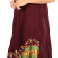Sakkas Elisha Mid Length Batik Caftan Embroidered Cap Sleeves Floral Pattern