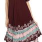 Sakkas Elisha Mid Length Batik Caftan Embroidered Cap Sleeves Floral Pattern