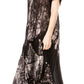 Sakkas Ronny Lace Embroidered Cap Sleeve Tie Dye Wash Caftan Dress / Cover Up