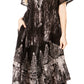 Sakkas Ronny Lace Embroidered Cap Sleeve Tie Dye Wash Caftan Dress / Cover Up