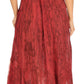 Sakkas Ronny Lace Embroidered Cap Sleeve Tie Dye Wash Caftan Dress / Cover Up