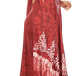 Sakkas Ronny Lace Embroidered Cap Sleeve Tie Dye Wash Caftan Dress / Cover Up