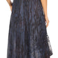 Sakkas Ronny Lace Embroidered Cap Sleeve Tie Dye Wash Caftan Dress / Cover Up