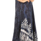 Sakkas Ronny Lace Embroidered Cap Sleeve Tie Dye Wash Caftan Dress / Cover Up