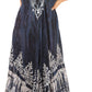 Sakkas Ronny Lace Embroidered Cap Sleeve Tie Dye Wash Caftan Dress / Cover Up