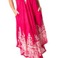 Sakkas Ronny Lace Embroidered Cap Sleeve Tie Dye Wash Caftan Dress / Cover Up