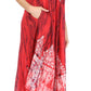 Sakkas Ronny Lace Embroidered Cap Sleeve Tie Dye Wash Caftan Dress / Cover Up
