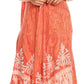 Sakkas Ronny Lace Embroidered Cap Sleeve Tie Dye Wash Caftan Dress / Cover Up