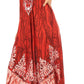 Sakkas Ronny Lace Embroidered Cap Sleeve Tie Dye Wash Caftan Dress / Cover Up