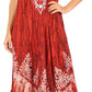 Sakkas Ronny Lace Embroidered Cap Sleeve Tie Dye Wash Caftan Dress / Cover Up