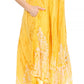Sakkas Ronny Lace Embroidered Cap Sleeve Tie Dye Wash Caftan Dress / Cover Up